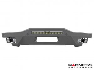 Ford Bronco Front Bumper - High Clearance - 20" Black Series Light Bar w/ White DRL & Black Series White DRL Cubes